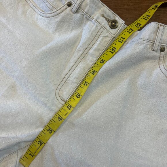 Ruby Rd Womens Gold Sequin Long Sleeve Top & Pants Set Cotton/Spandex XL / 14 - Picture 13 of 14